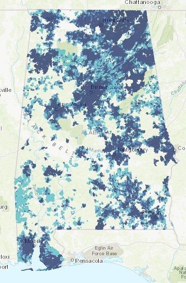 Adeca Releases States Official Alabama Broadband Map Connectivity