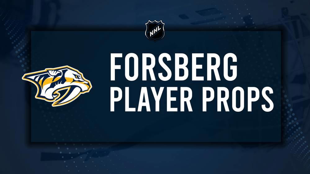 Filip Forsberg Player Prop Bets for the Predators vs. Kraken Game - October 15