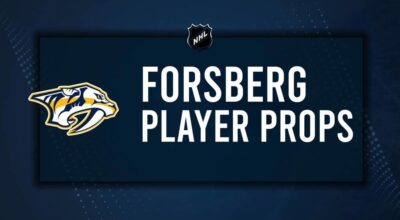 Filip Forsberg Player Prop Bets for the Predators vs. Avalanche Game - November 11