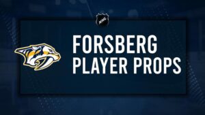 Filip Forsberg Player Prop Bets for the Predators vs. Flames Game - December 10