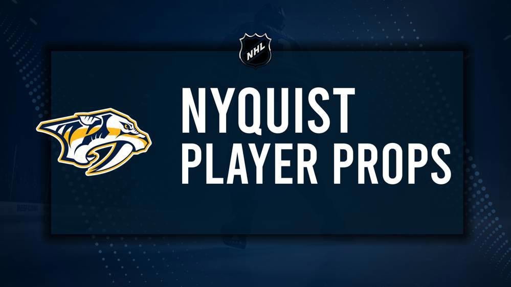 Gustav Nyquist Player Prop Bets for the Predators vs. Hurricanes Game - December 23